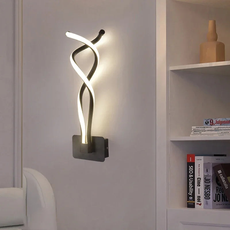 SleekGlow - Minimalist LED vägglampa med dimbar belysning Carvallo
