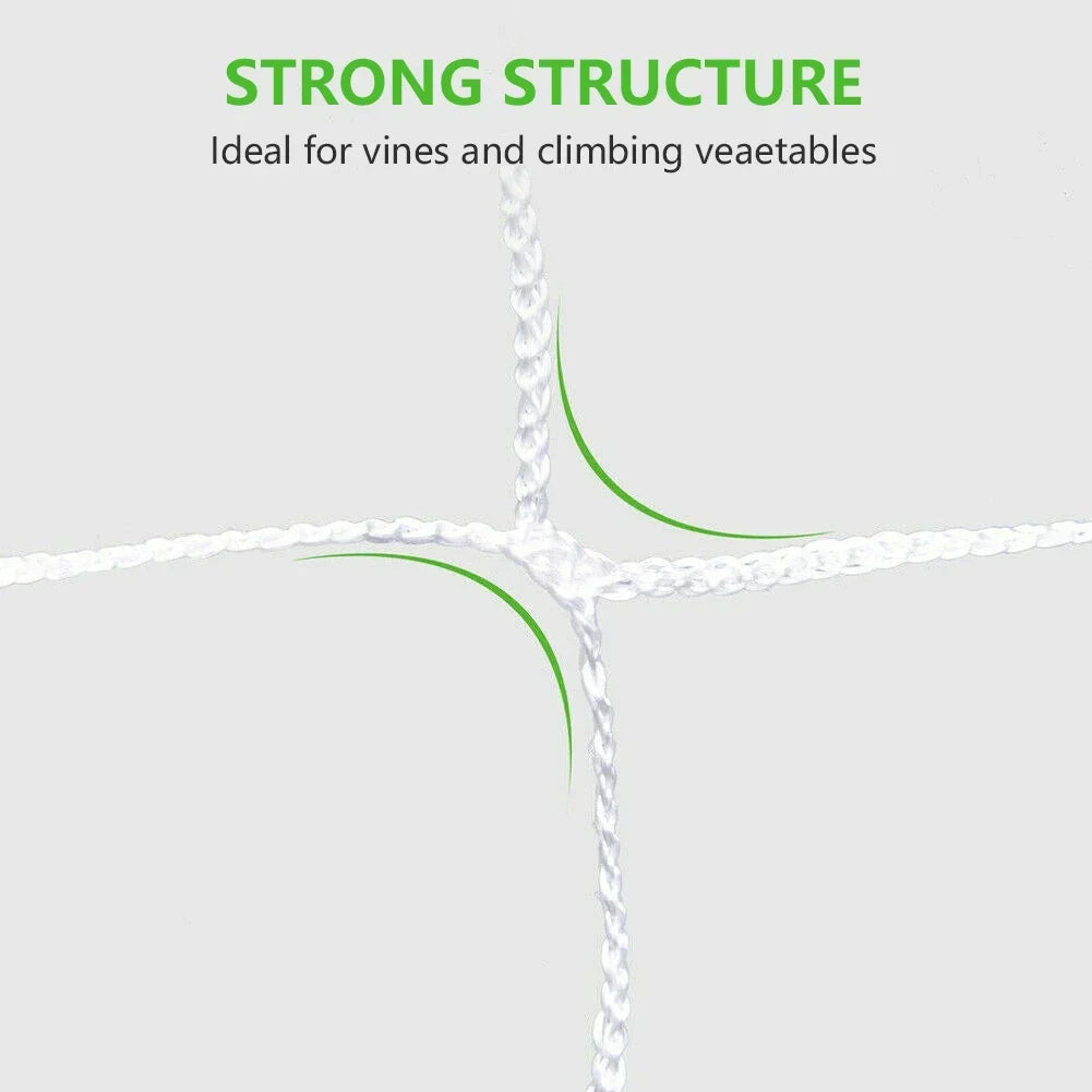Carvallo Växter-Klätternät 10 m | Robust & UV-beständigt | Platsbesparande Stöd för Grönsaker & Blommor Carvallo
