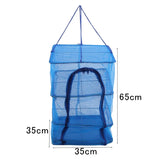 Carvallo AeroDry 3X | Fällbar hängande korg med 3 nivåer | För fisk, örter, grönsaker och växter | 35×35×65 cm Carvallo