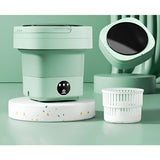 QuickSpin Tvättmaskin – Fällbar Mini Tvättmaskin med Torktumlare Carvallo