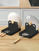 Carvallo Kastrullock- & Skedhållare | Multifunktionell & Rutschtålig | Ordning för Kök & Spis | BPA-fri Carvallo