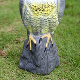 Carvallo BirdGuard Vogelschreck Grevfågel Dekofigur | Realistisk örnattrapp i plast | För trädgård & balkong Carvallo