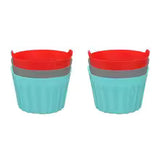 Carvallo AirBake Cups Silikon Bakformar för Varmluftfritös | 3/6/9 stycken | Återanvändbar & Non-stick | 6,5x5 cm Carvallo