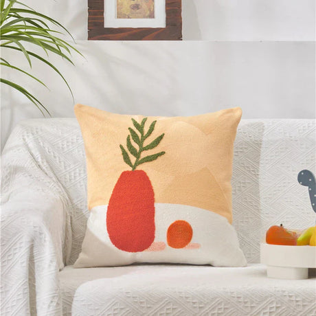 Carvallo – Jacquard Kuddöverdrag med Fina Solrosmönster Carvallo