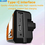 Carvallo ResQWave Solar 4000 | 4-i-1 strömförsörjning | 4000 mAh batteri, sol, handvev & USB-C | SOS-alarm, LED-ljus & powerbank Carvallo