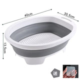 Lavinaé Fällbar Tvättskål med integrerat tvättbräda | Platsbesparande tvättbalja för handtvätt | För underkläder, strumpor och babykläder Carvallo