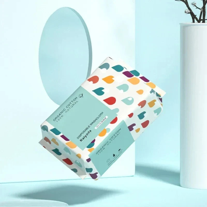 Carvallo-Gesichtstücher Purewiva Soft+ | 100 % bomull | Rivstark, sugerande & återanvändbar | 100 stycken per påse Carvallo