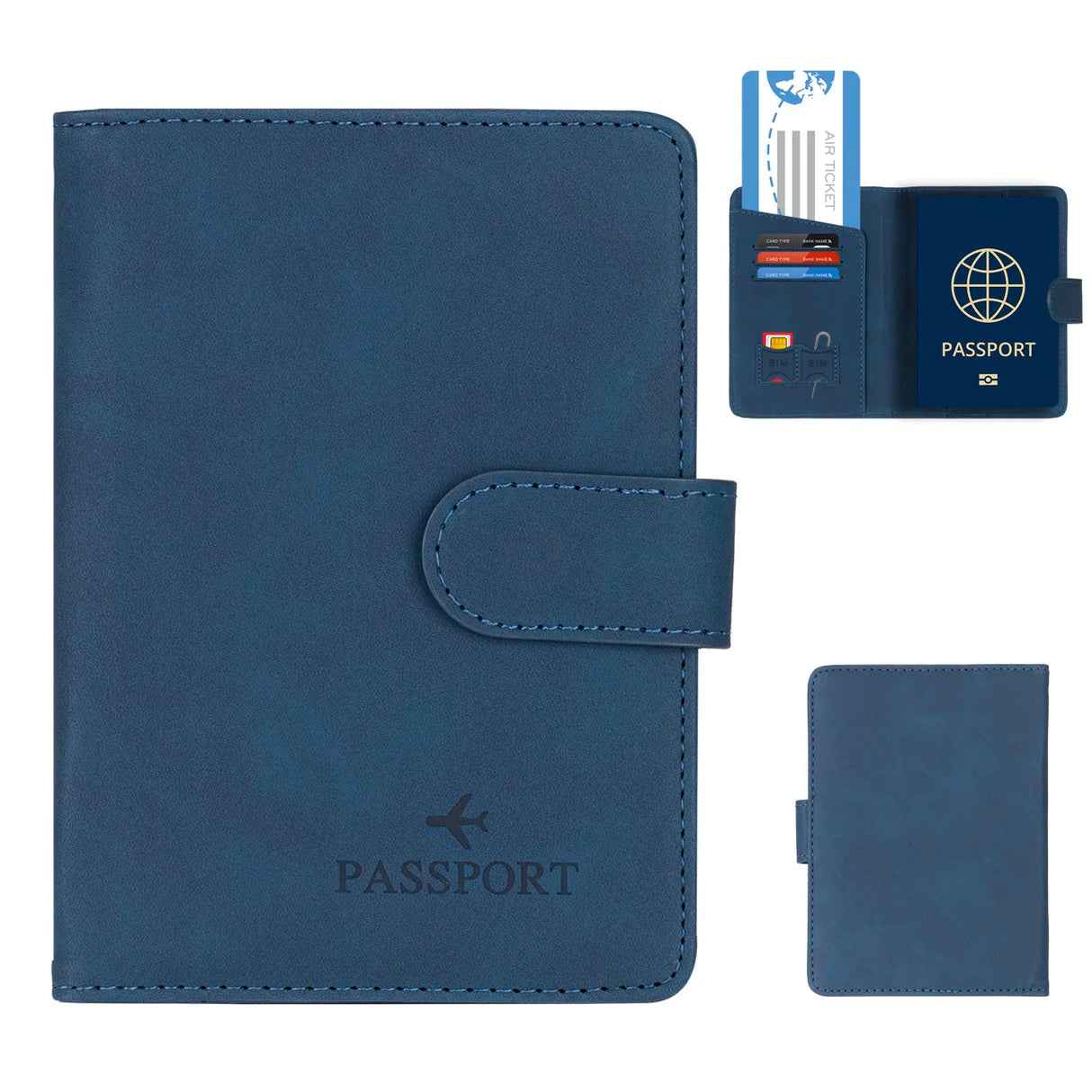 Carvallo Travello | RFID-skydd | Äkta läderlook | För damer & herrar Carvallo