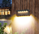 Carvallo Guard Solarlampa Solar Vägglampa med Rörelsesensor | Smart LED-belysning | IP65 Vattentålig | 6x11,9 cm Carvallo