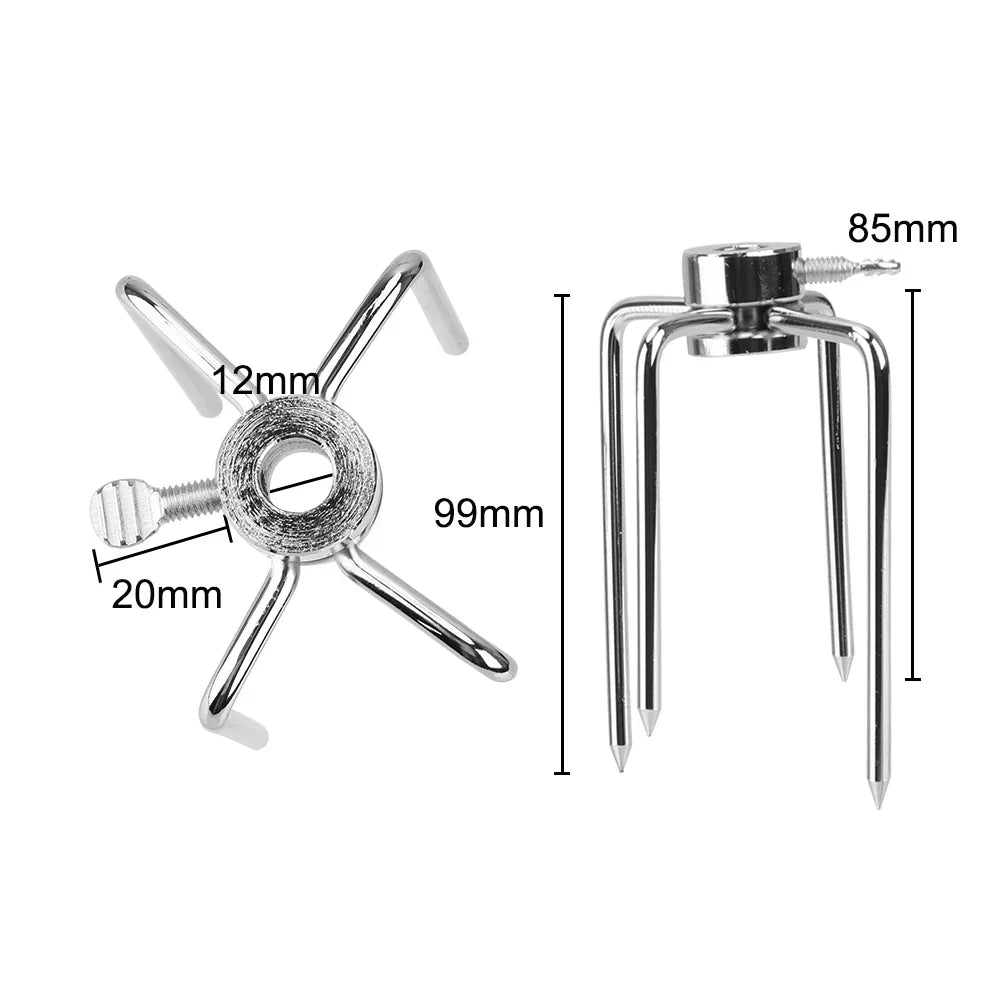 Carvallo Fleischgabeln GrillMeister Pro | 2-pack | Rostfritt stål | För rotisserie & kolgrill Carvallo