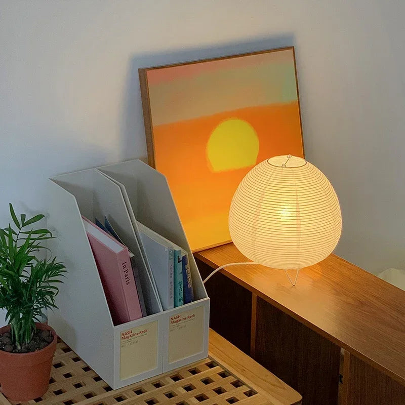 ZenLight Bordslampa – Japansk Rislampa i Modern Design Hemnix