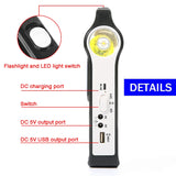 Carvallo Bärbart Solgenerator-set | 15 W med batteri & LED-lampa | USB-laddningsfunktion | För camping, nödbelysning & utomhus | 20,5 × 15 × 5 cm Carvallo