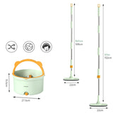 Självrengörande mopp med rotationsfunktion och hink Carvallo