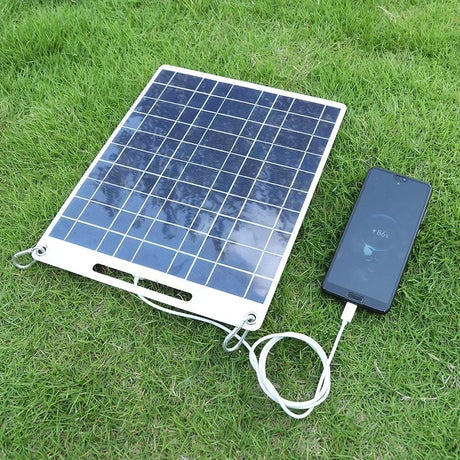 Carvallo Solarpanel SOLVION Charge 100W | 5V | Dual USB | Vattentät | Utomhus & Camping Carvallo
