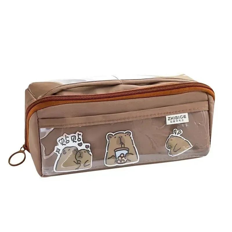 Carvallo KIDZORA CrystalBag | Transparent & Mångsidig | 10-fackdesign | Stor kapacitet för skola & fritid Carvallo