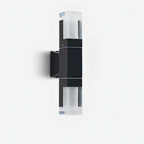 Casen - Utomhus Modern Vattentät Upp/Ner Vägglampa Svart Carvallo