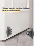 Carvallo Magnetisk Dörrstoppare | Utan borrning | Silikonstötdämpare 4,7 cm | Vindsäker & Väggvänlig Carvallo