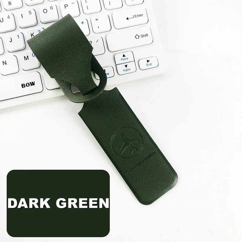 Carvallo Koffertagg i konstläder | Adressetikett för resebagage | Bagagetagg för väskor och väskor | 9 färger Carvallo