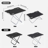 Carvallo Campingtisch GEARVION TacticalPro | Lätt & Bärbar | Aluminiumslegering | 60kg Tragkraft | Utomhus, Camping, BBQ Carvallo