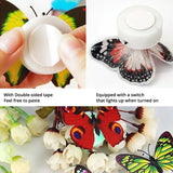 Carvallo Butterfly Lights | 12-pack | Luminous 3D Butterflies | Wall stickers with flash effect | For children's rooms, parties & decor Carvallo