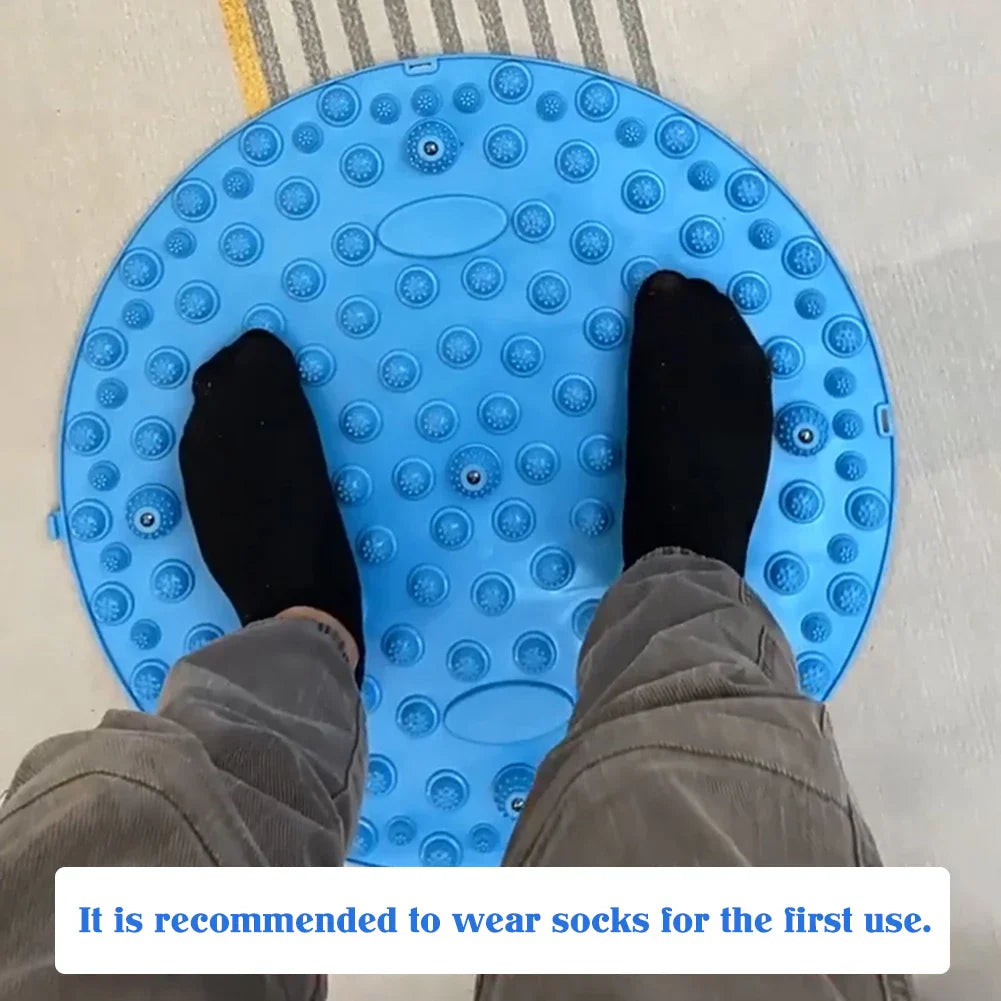 Carvallo StepBalance fotmassage akupressur fotmassage-matta 35 cm | Magnetisk & Bärbar | För avkoppling & muskelstimulering | 1 eller 2 stycken Carvallo