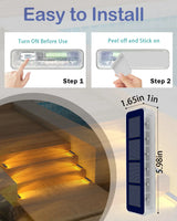Carvallo StepLine Solar Golvljus 6-pack | Varmvit | IP68 Vattentät | LED-Trapp- & Vägbelysning | För Utomhusområden Carvallo