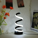 Moderna spiral-LED-bordslampa Carvallo