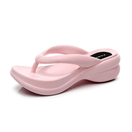 Tofflor med kilklackar för kvinnor-Hemnix-Rosa-35-36-Hemnix