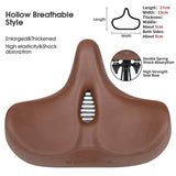 Bred ergonomisk cykelsadel för MTB E-cykel och stadscykel komfort Carvallo