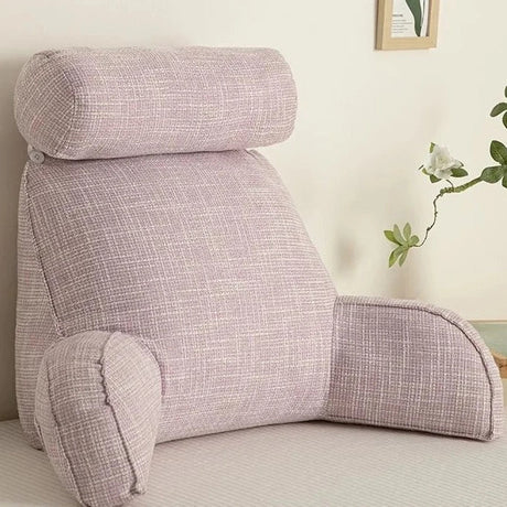 Delux ryggstöd kudd – Ergonomiskt stöd med justerbart nackstöd & tvättbart fodral Carvallo