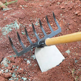 Carvallo Trädgårdsrake & Hacka | 2-i-1 Ogräsborttagare | Tung belastning | För rabatter & gräskötsel Carvallo