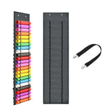 Carvallo Keeper Vinyl-rullehållare med 48 fack | Hängande organizer för pysselrum & verkstad | Platsbesparande förvaring | 33 × 113 cm Carvallo