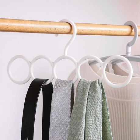 Carvallo Multifunktionell klädhängare | Stabil byx- och sjalhänger i plast | Utrymmessparande & Robust – 1 styck Carvallo