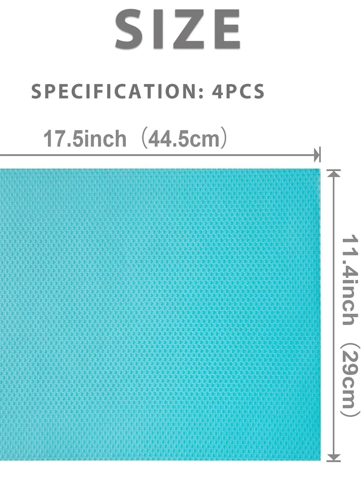 Carvallo FreshLiner | 29×45 cm | EVA-skärmatta | BPA-fri | För kylskåp, låda & hylla Carvallo