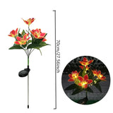 Carvallo OrchidLight Soliga orkidéer trädgårdslampa | LED-landskapsljus | Vattentät & Dekorativ | För trädgård, väg & balkong Carvallo