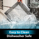 Carvallo Grillkorg i rostfritt stål | För grönsaker & grillat | Värmebeständig & Rostfri | För gas- & kolgrill Carvallo