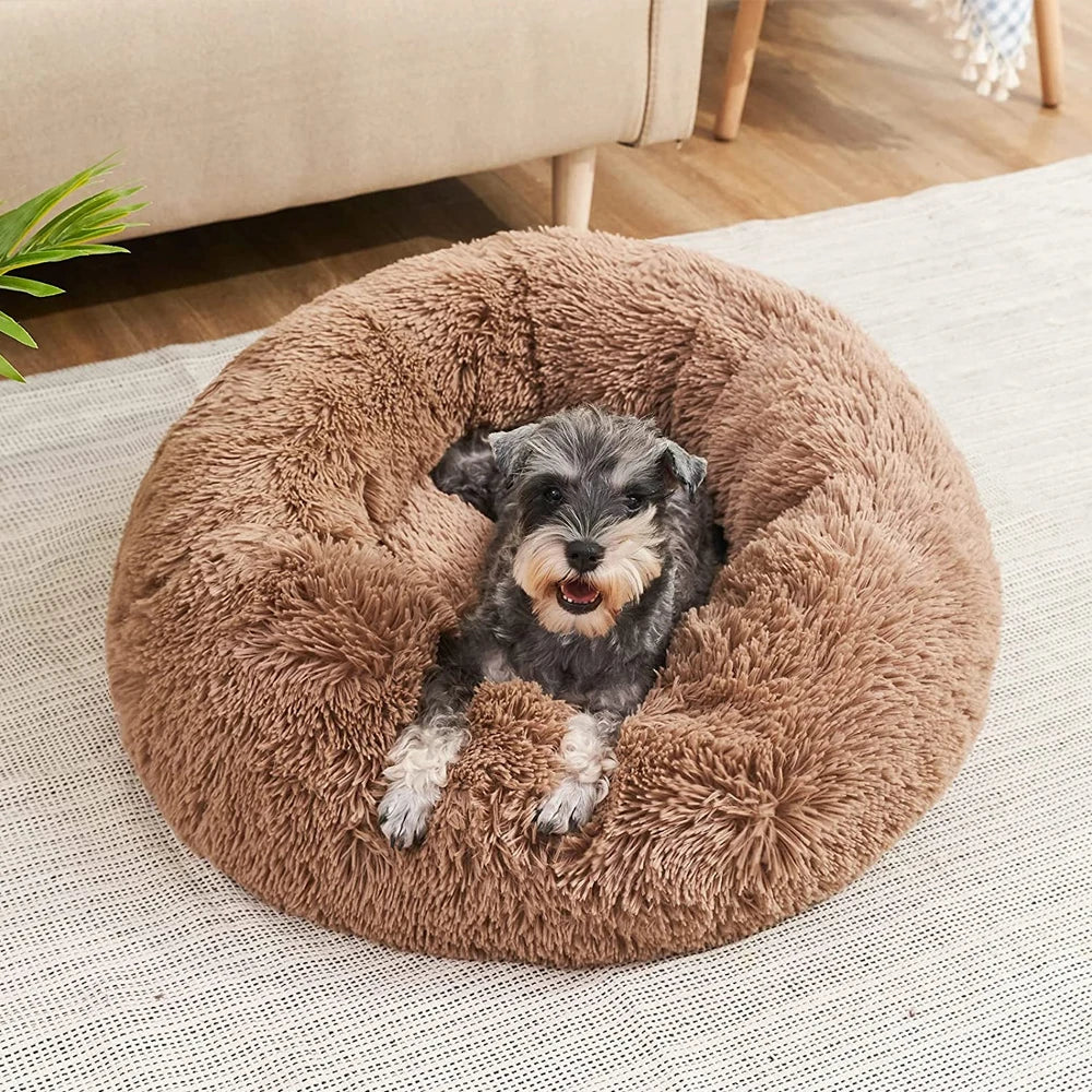 Super Soft Round Pet Bed – Plush, Cozy & Comfortable for Cats & Dogs Carvallo
