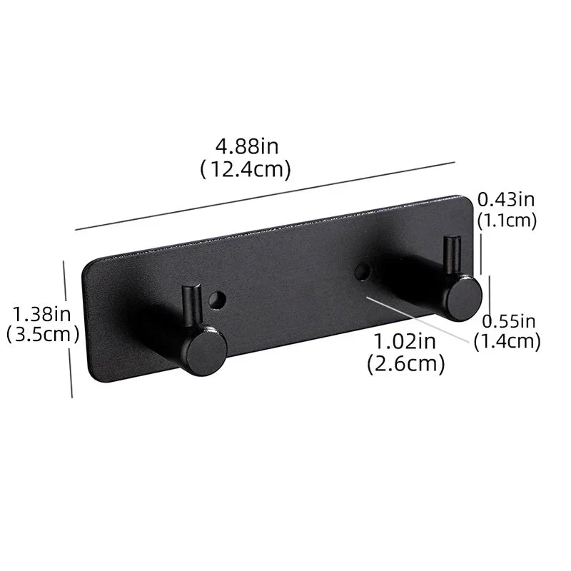 Carvallo Väggkrok Hookora | Rostfritt stål 304 borstade | Utan borrning | Lastkapacitet upp till 3 kg | Vattentät & Rostfri Carvallo