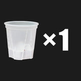 Carvallo Självvattnande Blumentopf | Transparent Design | För orkidéer & inomhusväxter | Med ventilation & vattentank Carvallo