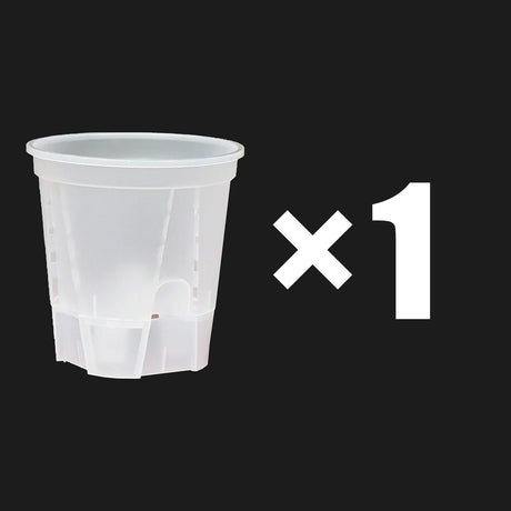 Carvallo Självvattnande Blumentopf | Transparent Design | För orkidéer & inomhusväxter | Med ventilation & vattentank Carvallo