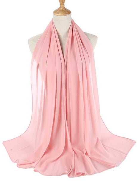 Chiffon Hijab pannband-Clothes for women-Bellasverige-Ljusrosa-Hemnix