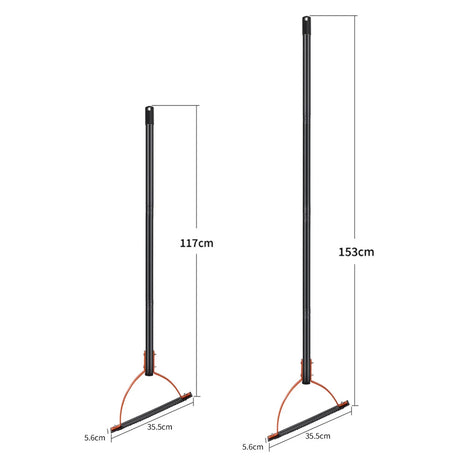 Carvallo gräskantskärare manuell | Dubbelblad av manganstål | 120–160 cm handtag | För högt gräs & ogräs Carvallo