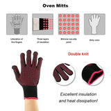Carvallo Stylist Gloves | Heat-resistant & Flexible | 1 Pair | Black with Dots Carvallo