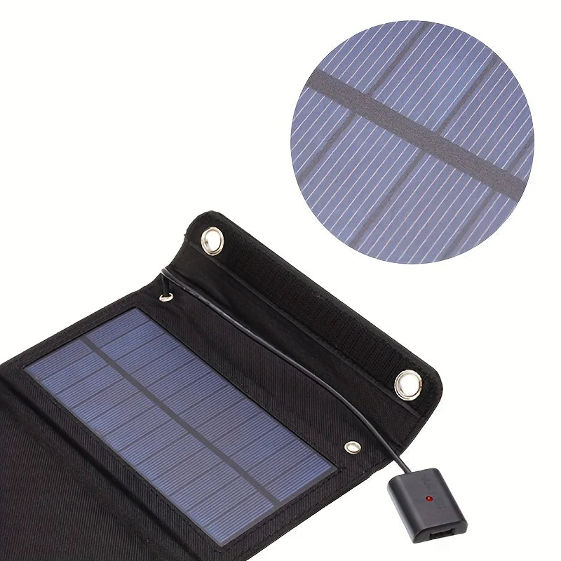 Carvallo FoldCharge 60 | Fällbart Solpanel 30W | USB-utgång | IP65 Vattentät | Monokristallin med LED-laddningsindikator Carvallo