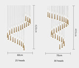 Midnight Noir Chandlier – Sofistikerad LED Pendel Ljuskälla för Vardagsrum, Kontor & Restauranger Carvallo