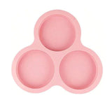 Carvallo Silikonbakform för varmluftsfritös | 3-delad rund form | Non-stick muffins- och hamburgarbrödform | Baktillbehör för DIY bakning Carvallo