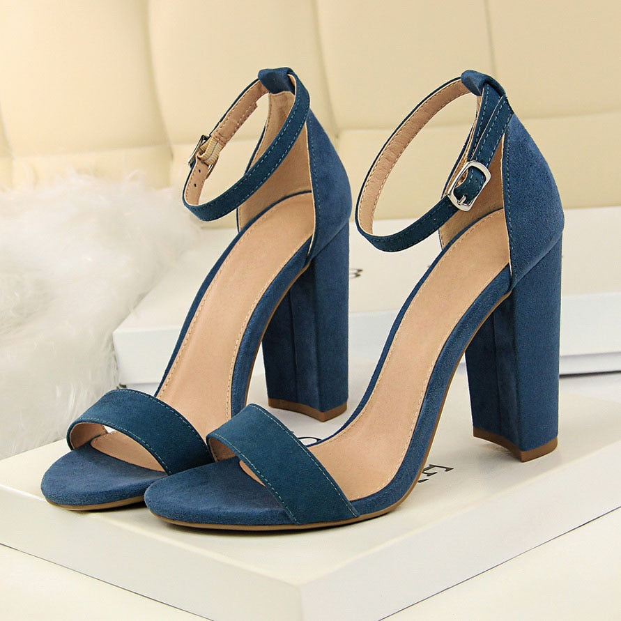 Fashionista Högklackade Sandaler-Shoes for Women-Hemnix-Blå-34-Hemnix