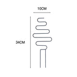 Carvallo Deco | Rankhjälp av metall för krukväxter | 10 × 40 cm | Stabil & dekorativ | För inomhus & utomhus Carvallo