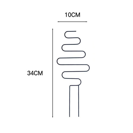 Carvallo Deco | Rankhjälp av metall för krukväxter | 10 × 40 cm | Stabil & dekorativ | För inomhus & utomhus Carvallo