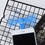 Carvallo Mini USB Handhållare Fläkt | Flexibel & Ultr lätt | För Smartphone, Powerbank & Laptop | Utan Batteri Carvallo